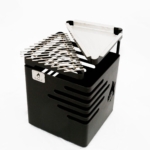 CESTA DE FUEGO NOGAL CON ACCESORIOS