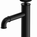 Griferia baja para lavamanos Katiuska negro mate