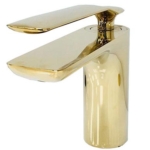 Mezclador bajo dorado para lavamanos Kailany