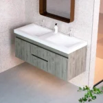 Lavamanos siena doble poceta + mueble vitelli clas 124x48