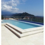 Concreto Arquitectónico Para Piso Estilo Piedra Borde Recto Mediterranea 40x40 Crema